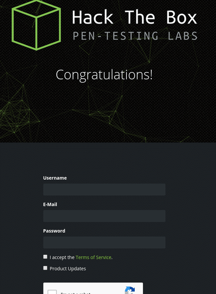 HTB Account Creation